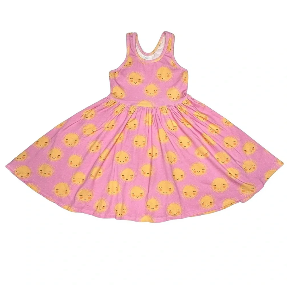 Pink Sun Patterned‎ Dress